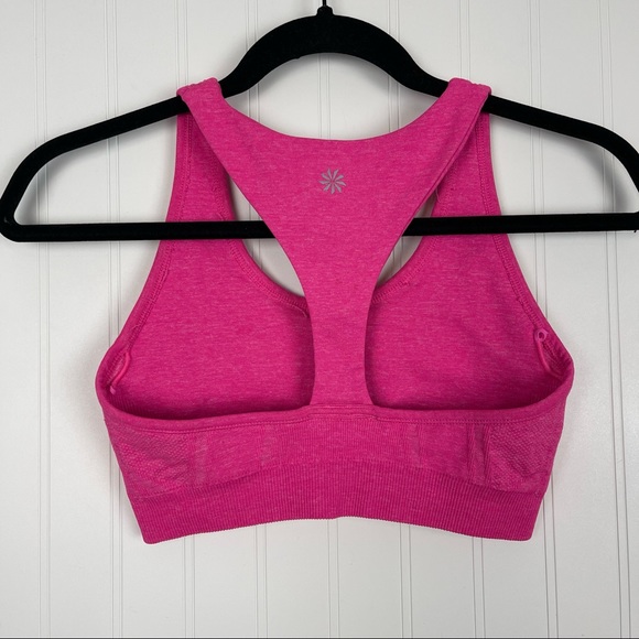 ATHLETA Fastest Track Sports Bra Hot Pink - Picture 3 of 3